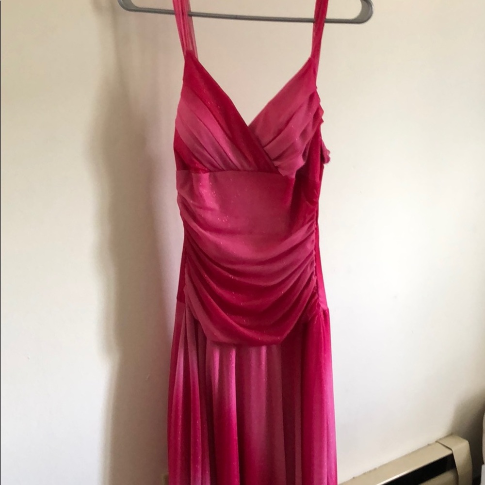 Long pink dress